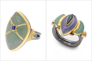 Boyd.light green and purple rings